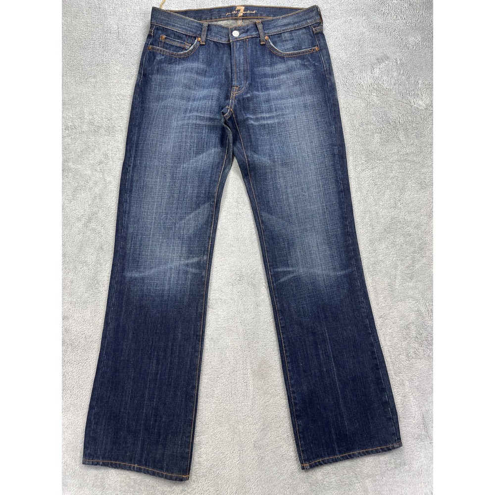 7 For All Mankind Jeans Mens 32x32 Blue A Pocket Bootcut Denim USA